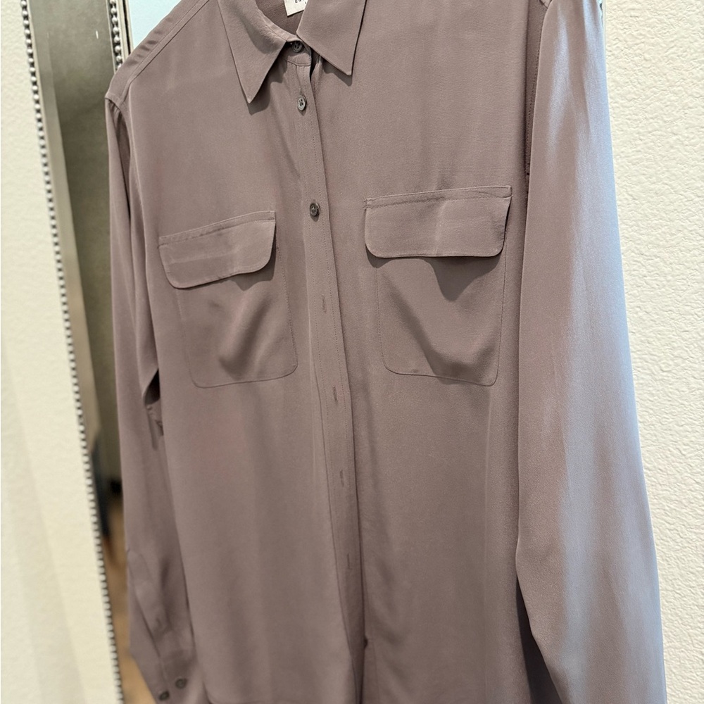 Equipment Mauve Button-Up Shirt - XS